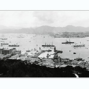 HK pano circa 1904 George Hilton B&W