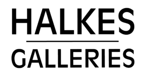 Halkes Galleries anaglyphs 80s collections and fine art AJhalkes logo